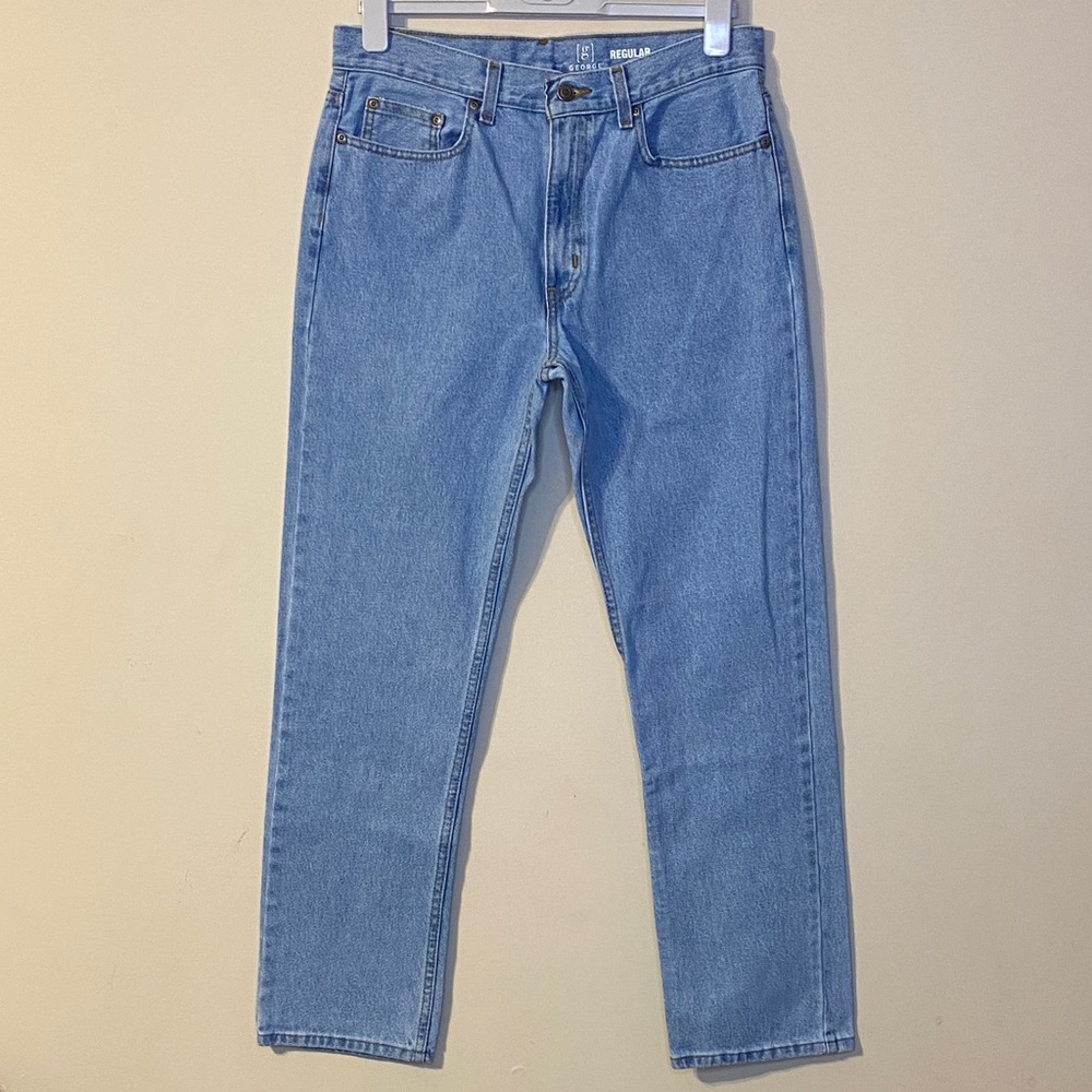 George Regular Classic Blue Men's Jeans Size 32 - Picture 4 of 6